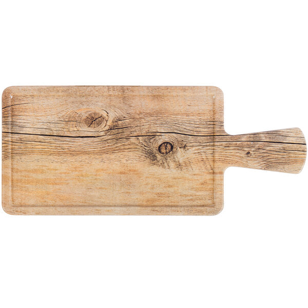 Elite Serving Board w/ Full Pocket and Handle - 12" x 7" – item 330M127RCFPD image 2