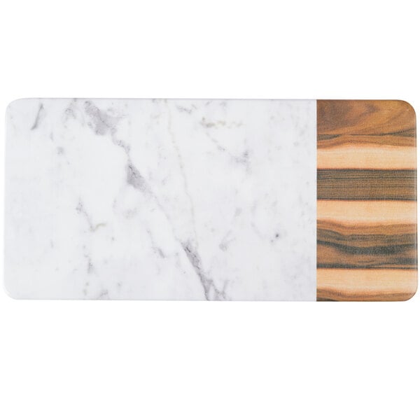 Elite Global Solutions Sierra 14 1/4" x 7" Serving Board – item 330M714RCMHW image 2