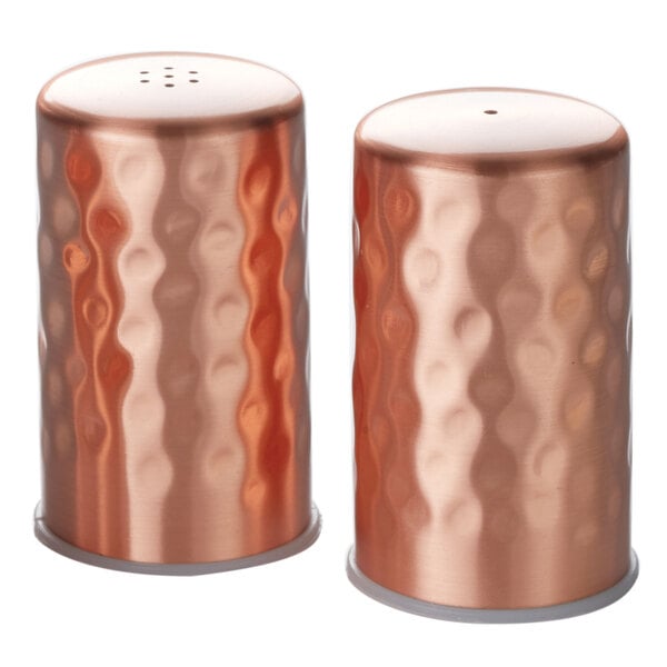 2 oz. Salt & Pepper Shaker Set w/ Hammered – item 124CHSP2