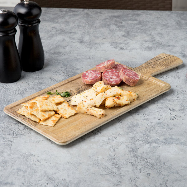 Elite Serving Board w/ Full Pocket and Handle - 12" x 7" – item 330M127RCFPD