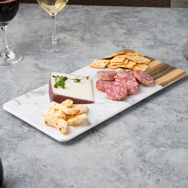 Elite Global Solutions Sierra 14 1/4" x 7" Serving Board – item 330M714RCMHW