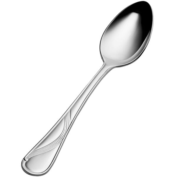 Bon Chef S2203 Wave 7 5/8" Soup / Dessert Spoon – item 201S2203