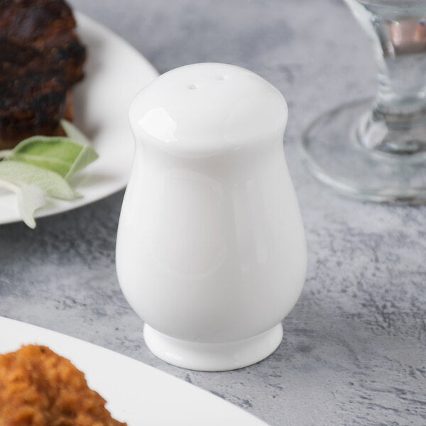 Libbey 911190026 International 2 1/4" Bone China Salt Shaker – item 802911190026 image 2