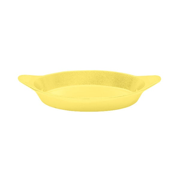 Tablecraft CW1725Y 16 oz. Yellow Cast Aluminum Serving Bowl – item 8081725Y
