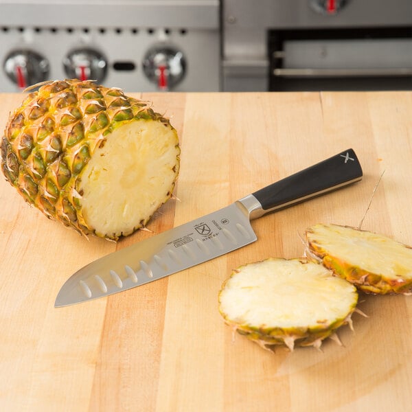 Mercer Culinary Santoku Knife w/ Granton Edge & Blade – item 470M19050 image 2