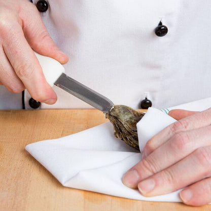 Mercer Culinary Oyster Knife w/ White Textured Poly Handle – item 470M33027 image 2