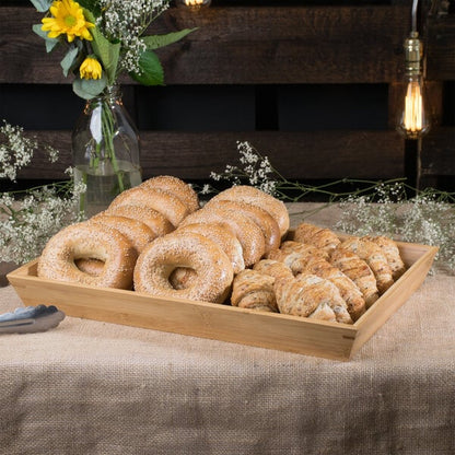 Clipper Mill by G.E.T. Bamboo Serving Tray - 18" x 12" x 2" – item 375BAMTRY01