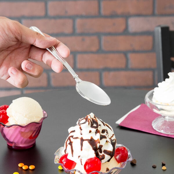 Oneida Unity 2347SDEF 7 1/4" Oval Bowl Soup / Dessert Spoon – item 3562347SDEF image 2
