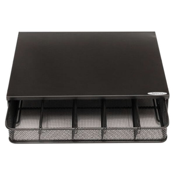 Safco 3274BL Black 1 Drawer Coffee Pod Condiment Organizer – item 5473274BL