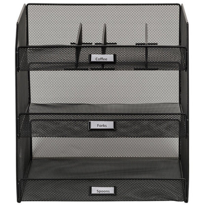 Safco 3293BL Onyx Condiment Organizer - 14 5/8" x 11 3/4" – item 5473293BL