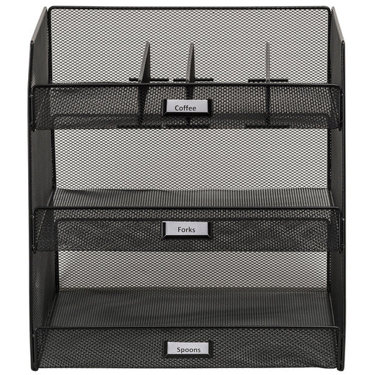 Safco 3293BL Onyx Condiment Organizer - 14 5/8" x 11 3/4" – item 5473293BL