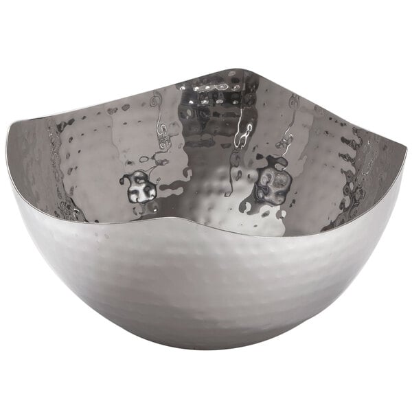 American Metalcraft 40 oz. Hammered Stainless Serving Bowl – item 124SBH3