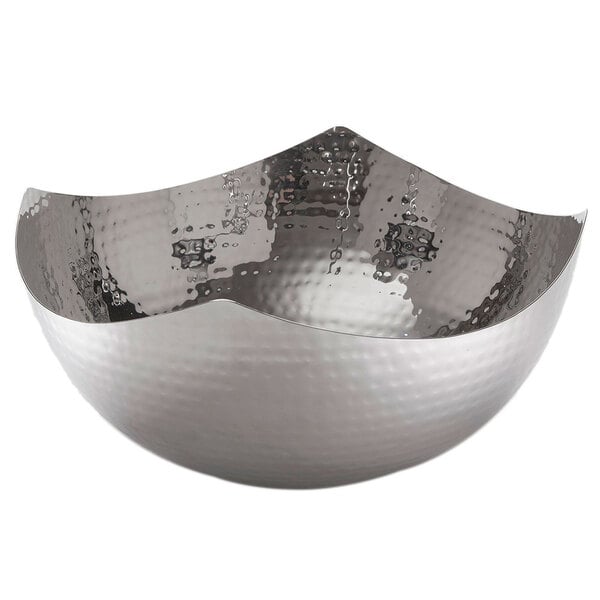 American Metalcraft 126 oz. Hammered Stainless Serving Bowl – item 124SBH7