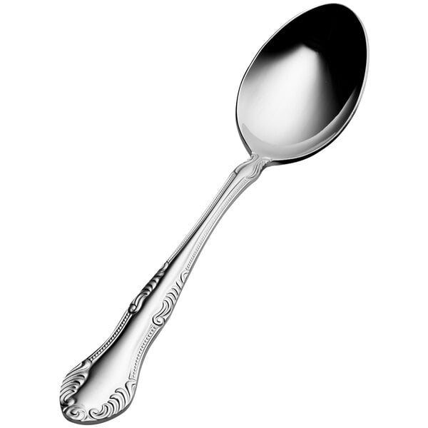 Bon Chef S2503 Elegant 7 1/4" X-Heavy Soup / Dessert Spoon – item 201S2503