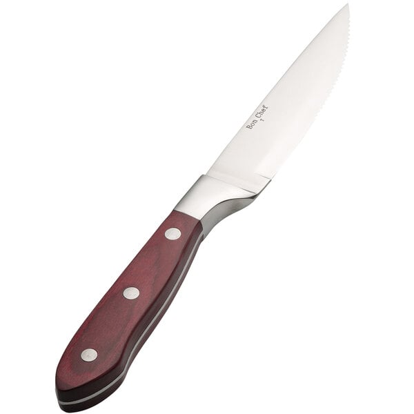 Bon Chef S939 Gaucho 9 3/4" Steak Knife w/ Wood Handle – item 201S939