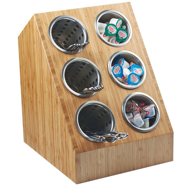 Cal-Mil 6-Cylinder Spacesaver Flatware / Condiment Display – item 211142660