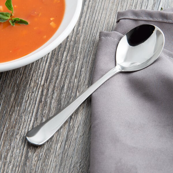 Libbey 467 016 Auberge 6" Heavy Bouillon Spoon – item 959467016 image 2