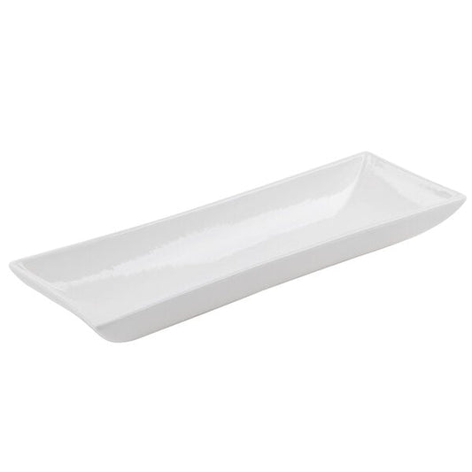 Tablecraft CW11046W 18" x 6" White Cast Serving Platter – item 80811046DW
