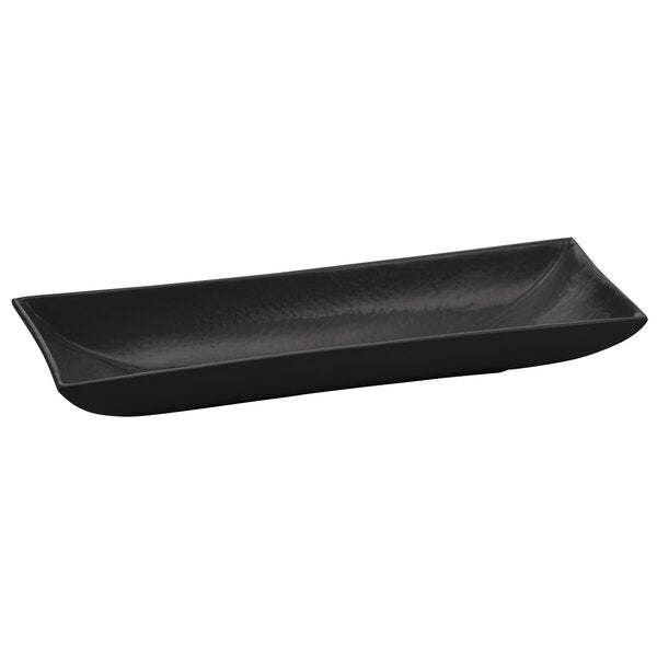 Tablecraft CW11046BK 18" x 6" Black Cast Serving Platter – item 80811046DBK