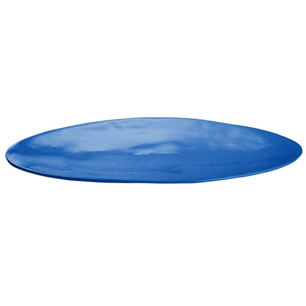 Tablecraft CW11068CBL 26" x 12" Cobalt Blue Serving Platter – item 80811068DBL