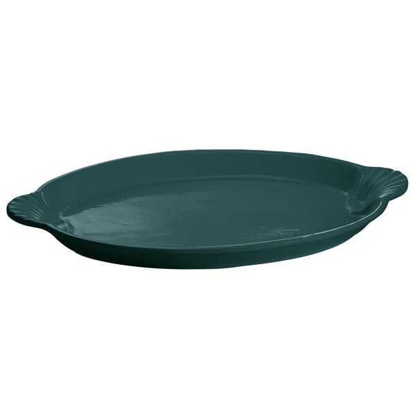 Tablecraft CW3030HGN 20" x 14" Hunter Green Serving Platter – item 8083030DHGN