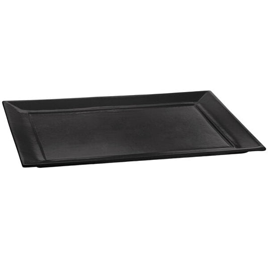 Tablecraft CW3620BK 15" x 18" Black Cast Serving Platter – item 8083620DBK
