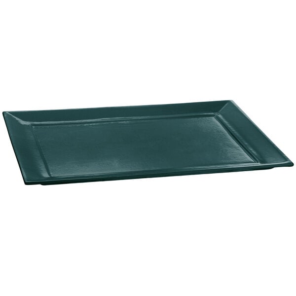 Tablecraft CW3620HGN 15" x 18" Hunter Green Serving Platter – item 8083620DHGN