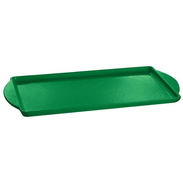Tablecraft CW4220GN 13" x 24" Green Serving Tray – item 8084220DGN
