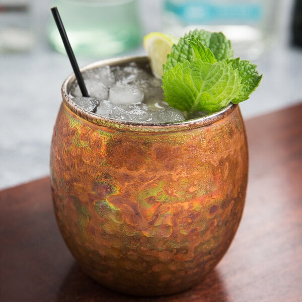 American Metalcraft ACTH 14 oz. Hammered Moscow Mule Mug – item 124ACTH image 2