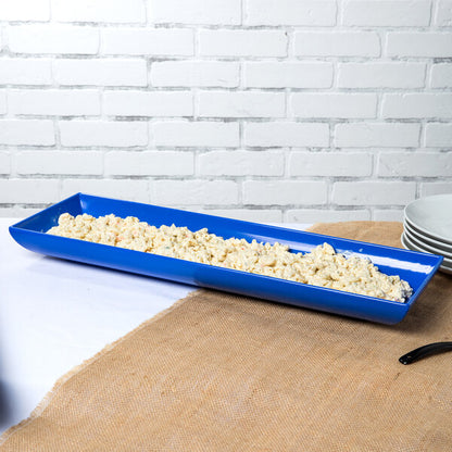 Tablecraft CW11047CBL 25" x 8" Cobalt Blue Serving Platter – item 80811047CBL image 2