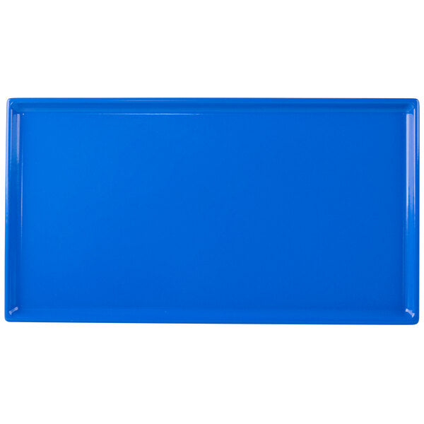 Tablecraft CW2114CBL 12 7/8" x 7" Cobalt Serving Platter – item 8082114CBL