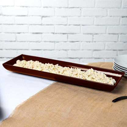 Tablecraft CW11047BR 25" x 8" Brown Cast Serving Platter – item 80811047BR image 2