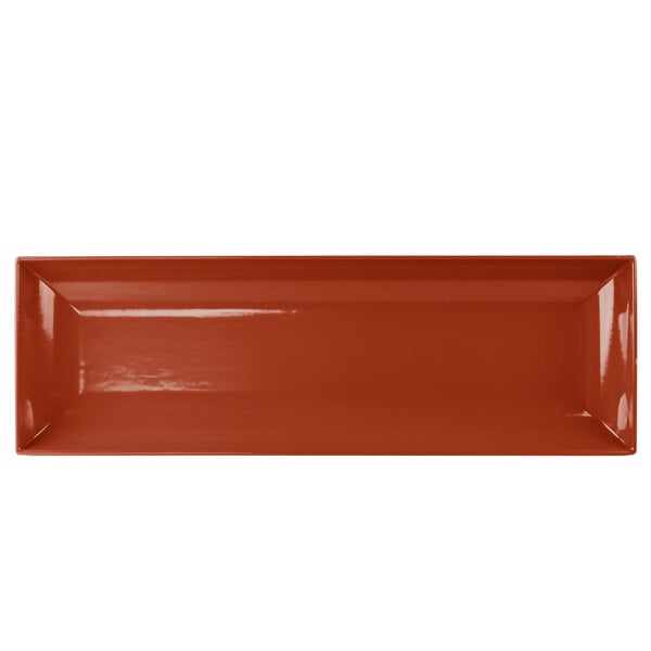 Tablecraft CW11047CP 25" x 8" Copper Cast Serving Platter – item 80811047CP