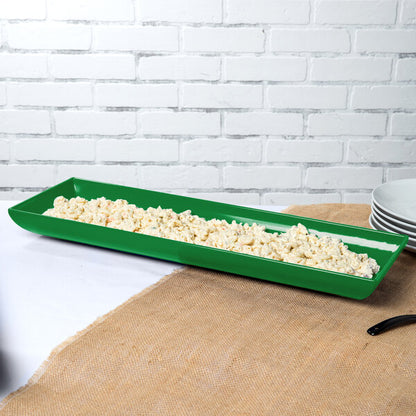 Tablecraft CW11047GN 25" x 8" Green Cast Serving Platter – item 80811047GN image 2