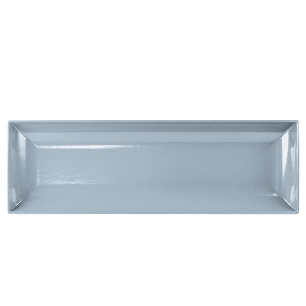 Tablecraft CW11047GY 25" x 8" Gray Cast Serving Platter – item 80811047GY
