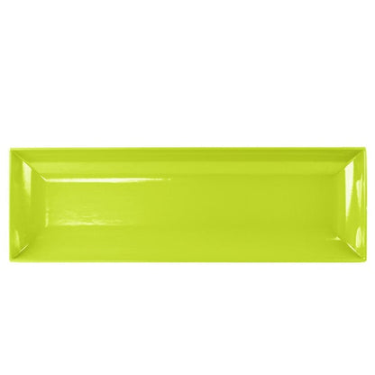 Tablecraft CW11047LG 25" x 8" Lime Green Serving Platter – item 80811047LG