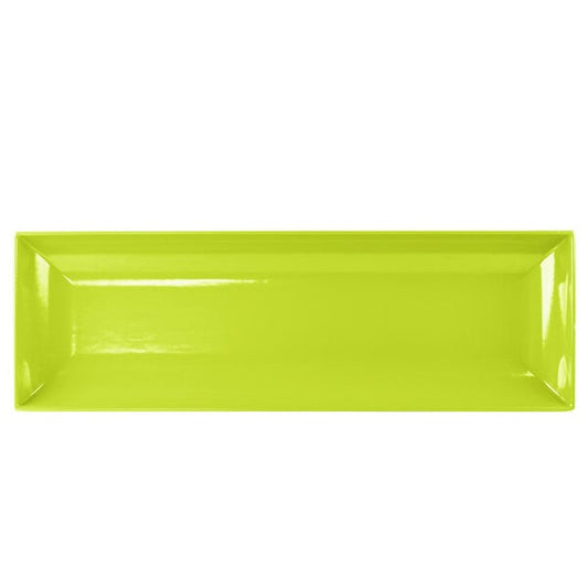Tablecraft CW11047LG 25" x 8" Lime Green Serving Platter – item 80811047LG