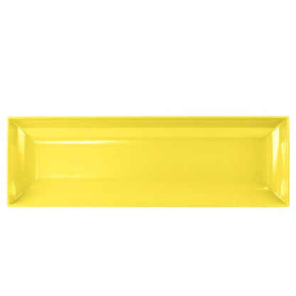 Tablecraft CW11047Y 25" x 8" Yellow Cast Serving Platter – item 80811047Y