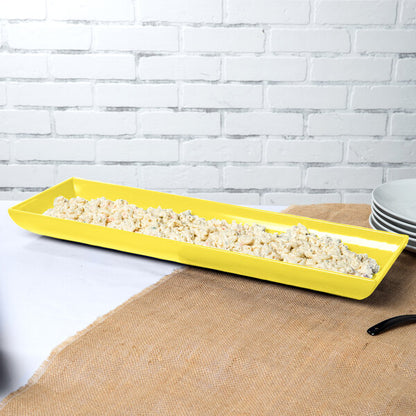Tablecraft CW11047Y 25" x 8" Yellow Cast Serving Platter – item 80811047Y image 2