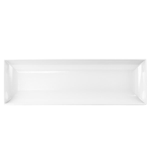 Tablecraft CW11047W 25" x 8" White Cast Serving Platter – item 80811047W
