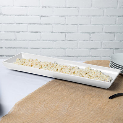 Tablecraft CW11047W 25" x 8" White Cast Serving Platter – item 80811047W image 2
