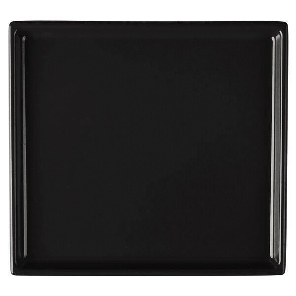 Tablecraft CW2116BK 7" x 6 1/2" Black Cast Serving Platter – item 8082116BK