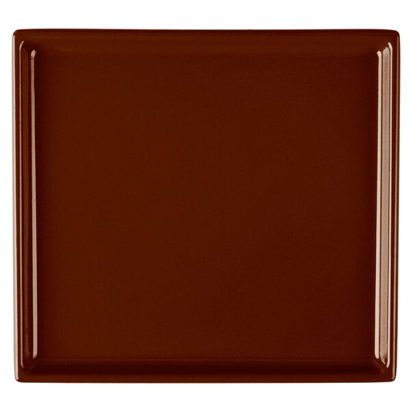 Tablecraft CW2116BR 7" x 6 1/2" Brown Cast Serving Platter – item 8082116BR
