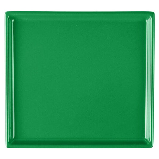 Tablecraft CW2116GN 7" x 6 1/2" Green Cast Serving Platter – item 8082116GN