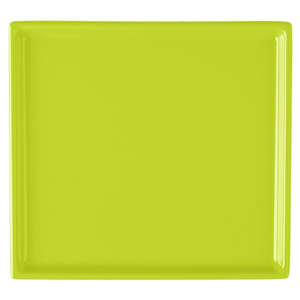 Tablecraft CW2116LG 7" x 6 1/2" Lime Green Serving Platter – item 8082116LG