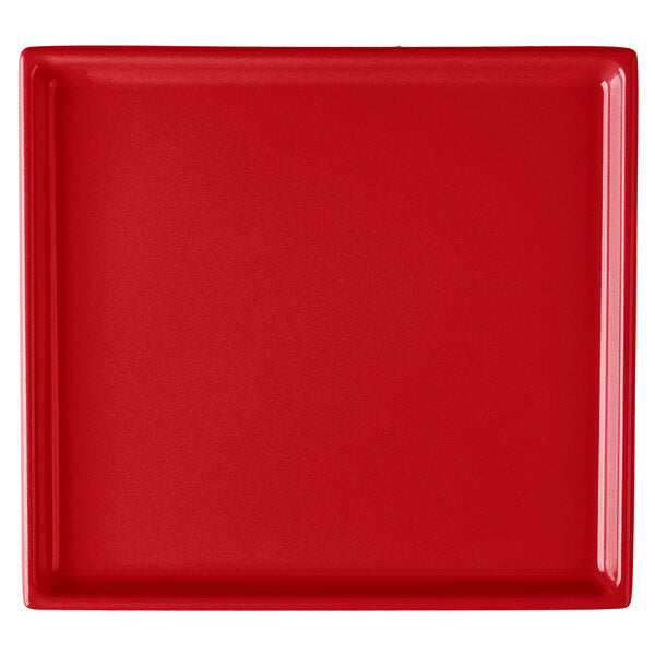 Tablecraft CW2116R 7" x 6 1/2" Red Cast Serving Platter – item 8082116R