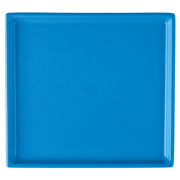 Tablecraft CW2116SBL 7" x 6 1/2" Sky Blue Serving Platter – item 8082116SBL