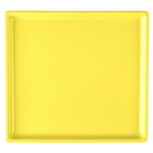 Tablecraft CW2116Y 7" x 6 1/2" Yellow Cast Serving Platter – item 8082116Y