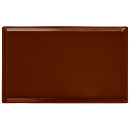 Tablecraft CW2115BR 10 1/2" x 6 1/2" Brown Serving Platter – item 8082115BR