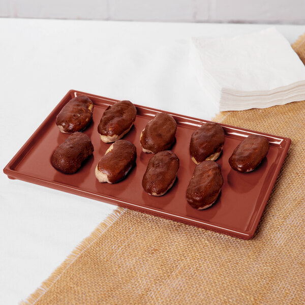Tablecraft CW2115CP 10 1/2" x 6 1/2" Copper Serving Platter – item 8082115CP image 2